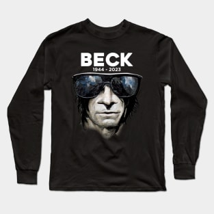 Jeff Beck No 5: Rest In Peace 1944 - 2023 (RIP) on a Dark Background Long Sleeve T-Shirt